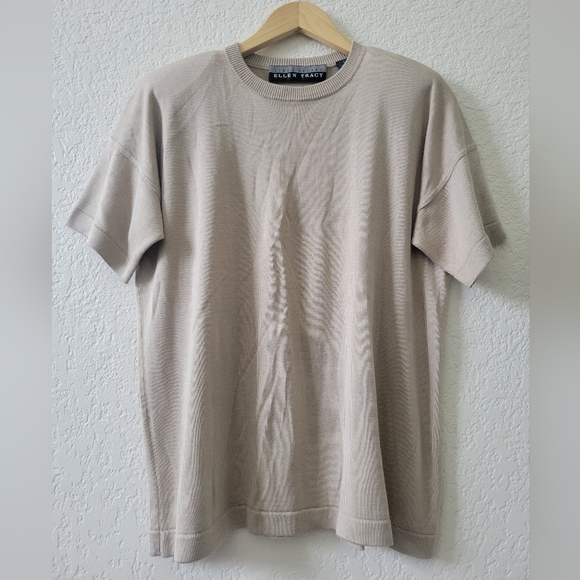 Ellen Tracy Other - Tan Woman's Silk Knit Top L
